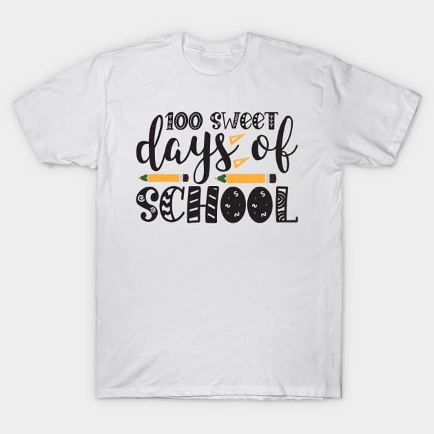 100 Sweet Days Of School T-Shirt by badrianovic